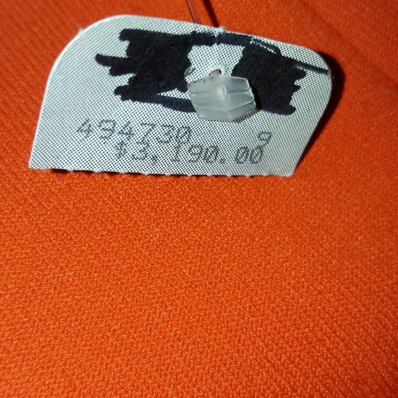 $3,190 OSCAR DE LA RENTA NEW 2020 ORANGE FLOWER CUT OUT KNIT DRESS US M L - Picture 7 of 9